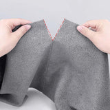Maxbell Reusable Washable Rag Reusable Microfiber Towels Roll for Dorm Pan Tableware Gray
