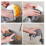 Maxbell Microfiber Cleaning Cloth Reusable Dish Towel for Appliance Furniture Dishes Light Gray