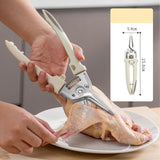 Maxbell Poultry Shears Kitchen Shears Multipurpose for Vegetables Fish Chopping Food White
