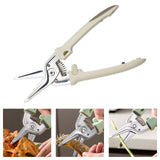 Maxbell Poultry Shears Kitchen Shears Multipurpose for Vegetables Fish Chopping Food White