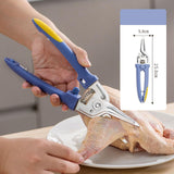 Maxbell Poultry Shears Kitchen Shears Multipurpose for Vegetables Fish Chopping Food Blue