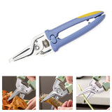 Maxbell Poultry Shears Kitchen Shears Multipurpose for Vegetables Fish Chopping Food Blue