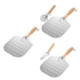 Maxbell Pizza Paddle & Cutter Set Easy Storage Pizza Shovel for Pastry Kitchen Bread Set A