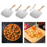 Maxbell Pizza Paddle & Cutter Set Easy Storage Pizza Shovel for Pastry Kitchen Bread Set A