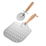 Maxbell Pizza Paddle & Cutter Set Easy Storage Pizza Shovel for Pastry Kitchen Bread Set B