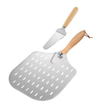 Maxbell Pizza Paddle & Cutter Set Easy Storage Pizza Shovel for Pastry Kitchen Bread Set C