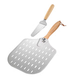 Maxbell Pizza Paddle & Cutter Set Easy Storage Pizza Shovel for Pastry Kitchen Bread Set C