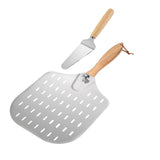 Maxbell Pizza Paddle & Cutter Set Easy Storage Pizza Shovel for Pastry Kitchen Bread Set C