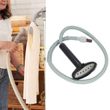 Maxbell Garment Steamer Guide Hose with Brush Anti Bending Soft Steam Tube Snaps on 135cm