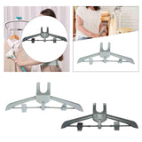 Maxbell Ironing Machine Hanger Garment Steamer Hanger for Steam Brush Hanging Nozzle Gray