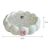 Maxbell Snack Platter Dried Fruit Storage Tray for Chinese New Year Wedding Desserts White