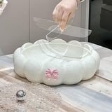 Maxbell Snack Platter Dried Fruit Storage Tray for Chinese New Year Wedding Desserts White