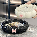 Maxbell Snack Platter Dried Fruit Storage Tray for Chinese New Year Wedding Desserts Black