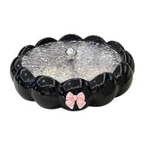 Maxbell Snack Platter Dried Fruit Storage Tray for Chinese New Year Wedding Desserts Black