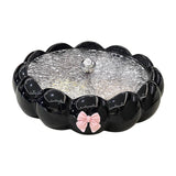 Maxbell Snack Platter Dried Fruit Storage Tray for Chinese New Year Wedding Desserts Black