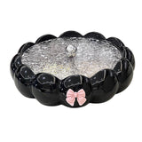 Maxbell Snack Platter Dried Fruit Storage Tray for Chinese New Year Wedding Desserts Black