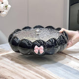 Maxbell Snack Platter Dried Fruit Storage Tray for Chinese New Year Wedding Desserts Black