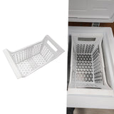 Maxbell 2xFreezer Storage Basket Organizer Bin Expandable for Apartment Farmhouse Home