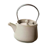 Maxbell 200ml Ceramic Teapot Tea Pot with Tea Strainer Holes for Home Hiking Outdoor white
