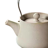 Maxbell 200ml Ceramic Teapot Tea Pot with Tea Strainer Holes for Home Hiking Outdoor white