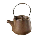 Maxbell 200ml Ceramic Teapot Tea Pot with Tea Strainer Holes for Home Hiking Outdoor brown