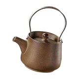 Maxbell 200ml Ceramic Teapot Tea Pot with Tea Strainer Holes for Home Hiking Outdoor brown