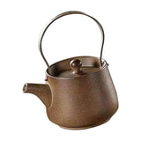 Maxbell 200ml Ceramic Teapot Tea Pot with Tea Strainer Holes for Home Hiking Outdoor brown