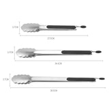 Maxbell BBQ Tongs Tweezer Hanging Serving Tongs Pastry Clamp Barbecue Grilling Tongs 9 inch