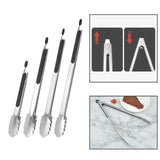 Maxbell BBQ Tongs Tweezer Hanging Serving Tongs Pastry Clamp Barbecue Grilling Tongs 9 inch