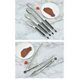 Maxbell BBQ Tongs Tweezer Hanging Serving Tongs Pastry Clamp Barbecue Grilling Tongs 9 inch