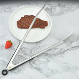 Maxbell BBQ Tongs Tweezer Hanging Serving Tongs Pastry Clamp Barbecue Grilling Tongs 9 inch