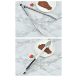 Maxbell BBQ Tongs Tweezer Hanging Serving Tongs Pastry Clamp Barbecue Grilling Tongs 9 inch