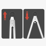 Maxbell BBQ Tongs Tweezer Hanging Serving Tongs Pastry Clamp Barbecue Grilling Tongs 9 inch