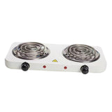 Maxbell Portable Electric Coil Burner with Indicator Lights Practical Burner Cooktop Double 2000W White