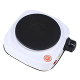 Maxbell Electric Heater Cooktop Single Burner Kitchen Cooktop for Indoor Car Camping Single 500W White