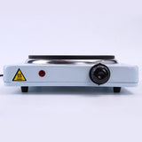 Maxbell Electric Heater Cooktop Single Burner Kitchen Cooktop for Indoor Car Camping Single 1000W White