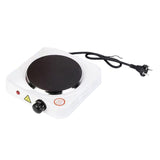 Maxbell Electric Heater Cooktop Single Burner Kitchen Cooktop for Indoor Car Camping Single 1000W White