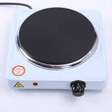 Maxbell Electric Heater Cooktop Single Burner Kitchen Cooktop for Indoor Car Camping Single 1000W White