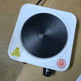 Maxbell Electric Heater Cooktop Single Burner Kitchen Cooktop for Indoor Car Camping Single 1000W White