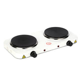 Maxbell Electric Heater Cooktop Single Burner Kitchen Cooktop for Indoor Car Camping Double 2000W White