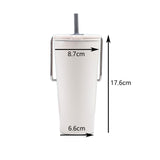 Maxbell Stainless Steel Insulated Cup Practical Tea Coffee Mug for Travel Office Bar White