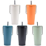 Maxbell Stainless Steel Insulated Cup Practical Tea Coffee Mug for Travel Office Bar White