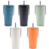 Maxbell Stainless Steel Insulated Cup Practical Tea Coffee Mug for Travel Office Bar White