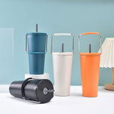 Maxbell Stainless Steel Insulated Cup Practical Tea Coffee Mug for Travel Office Bar White