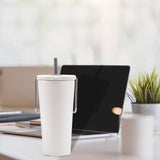 Maxbell Stainless Steel Insulated Cup Practical Tea Coffee Mug for Travel Office Bar White