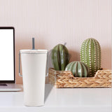 Maxbell Stainless Steel Insulated Cup Practical Tea Coffee Mug for Travel Office Bar White