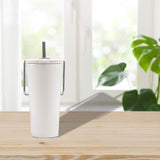 Maxbell Stainless Steel Insulated Cup Practical Tea Coffee Mug for Travel Office Bar White