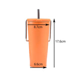 Maxbell Stainless Steel Insulated Cup Practical Tea Coffee Mug for Travel Office Bar Orange