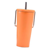 Maxbell Stainless Steel Insulated Cup Practical Tea Coffee Mug for Travel Office Bar Orange