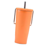 Maxbell Stainless Steel Insulated Cup Practical Tea Coffee Mug for Travel Office Bar Orange